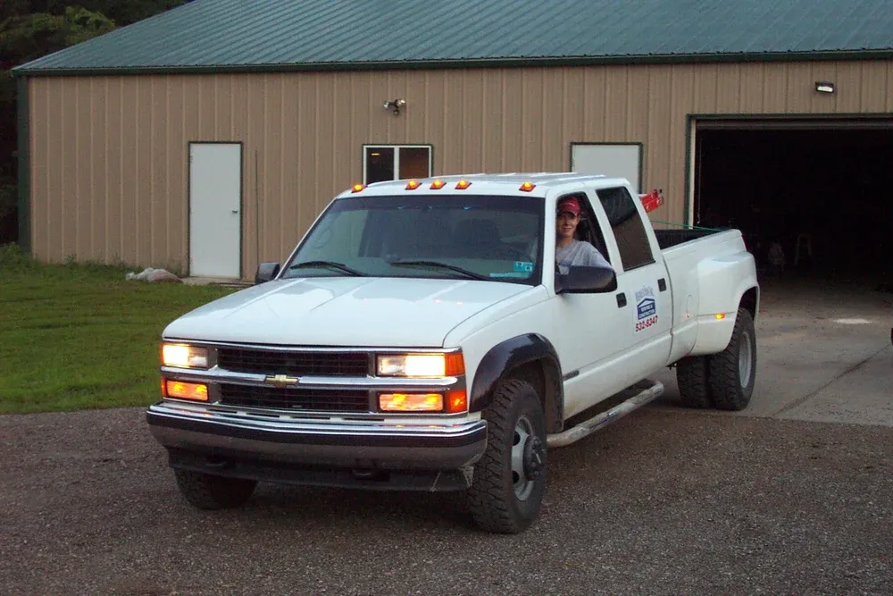 The original Weddle & Sons work truck from the company's earliest days
