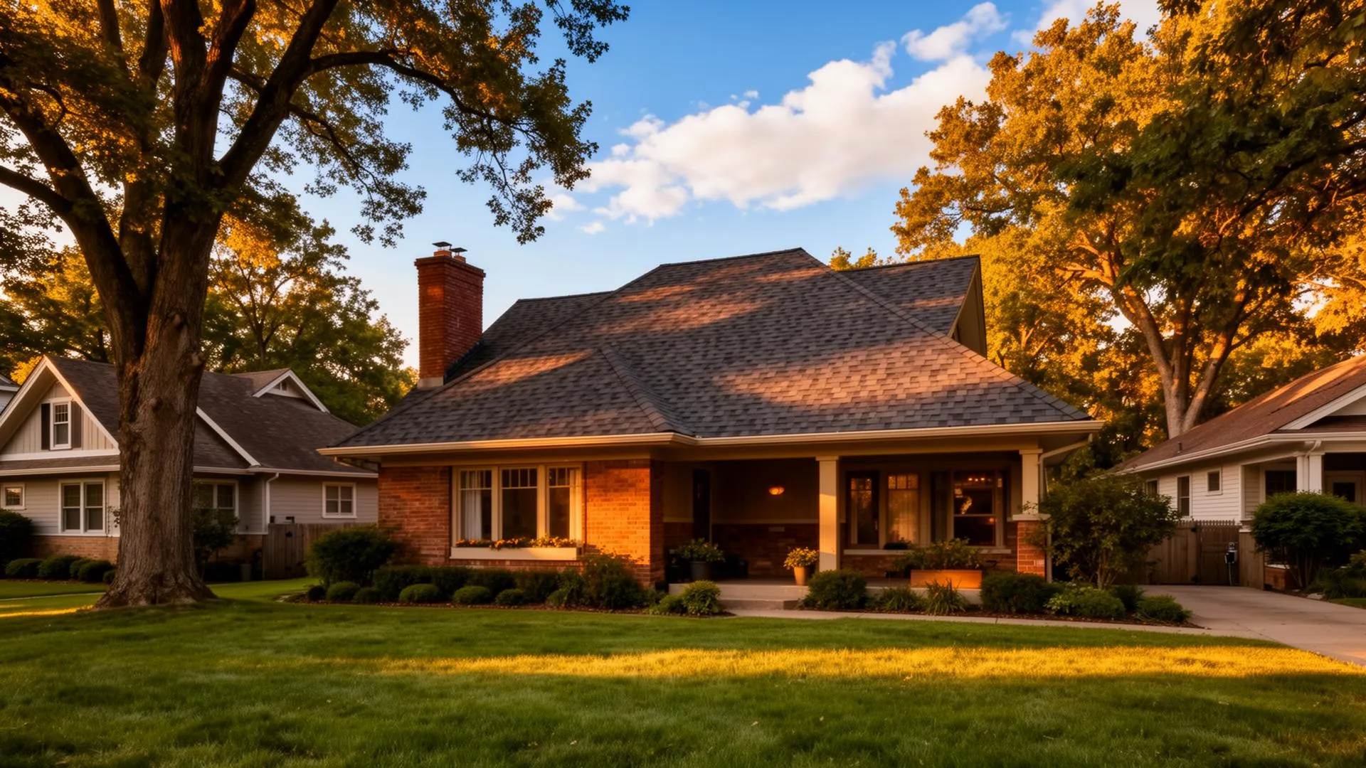 Home with a new Weddle & Sons roof in Topeka, KS