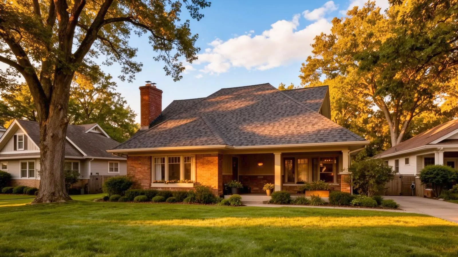 Home with a new Weddle & Sons roof in Topeka, KS